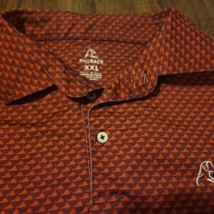 Rhoback Red and Orange Polo Shirt